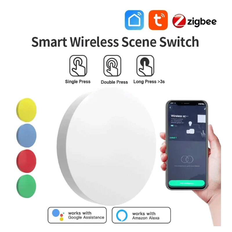 Smart Home Office - Tuya ZigBee Smart Wireless Button Scene