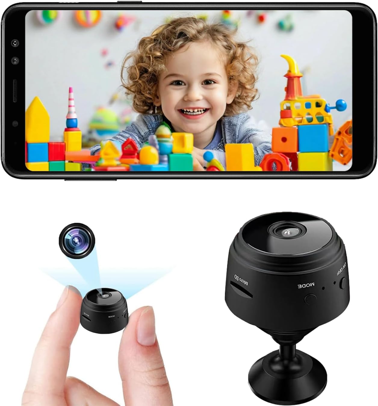 Smart Home Outdoor Camera - Mini Security Camera,1080P HD WiFi Home