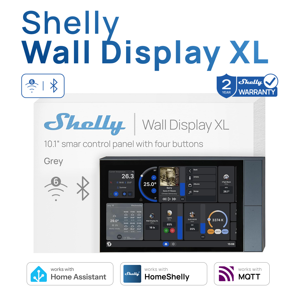 Smart Home Xl - Shelly Wall Display XL Smart Home