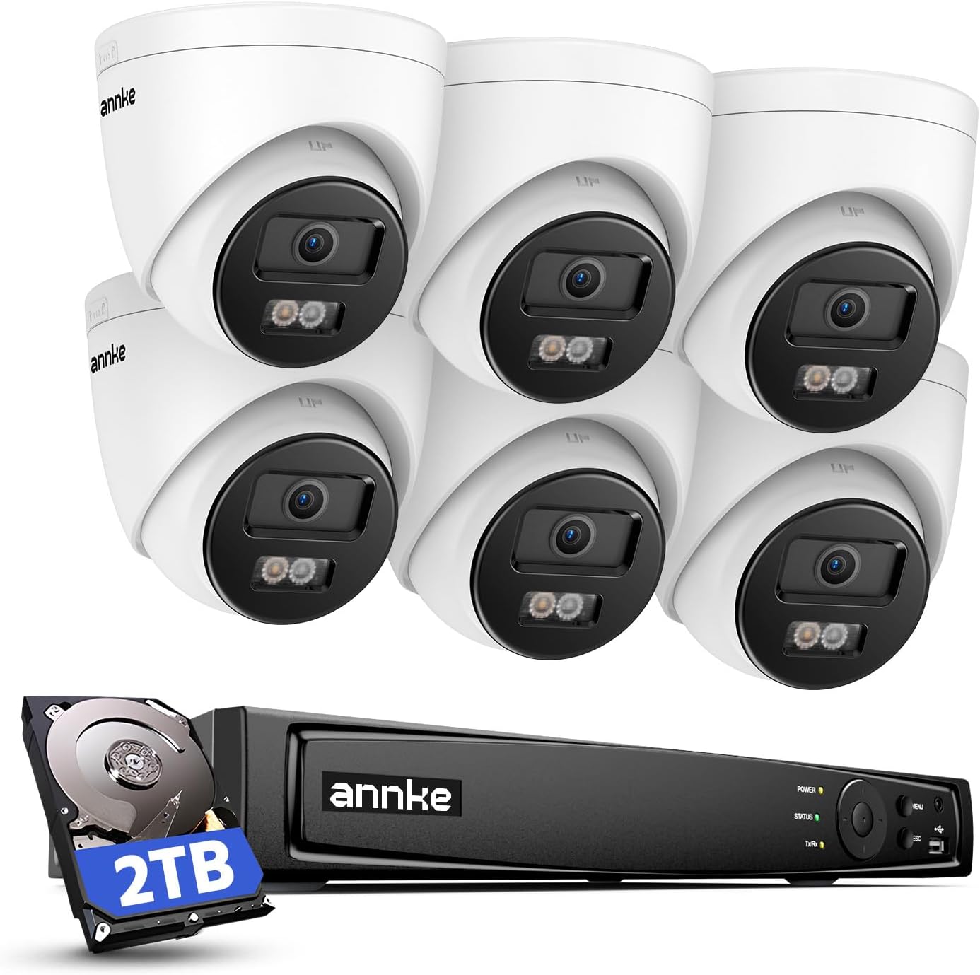 Smart Home Outdoor Camera - ANNKE 8CH 4K PoE Security Camera