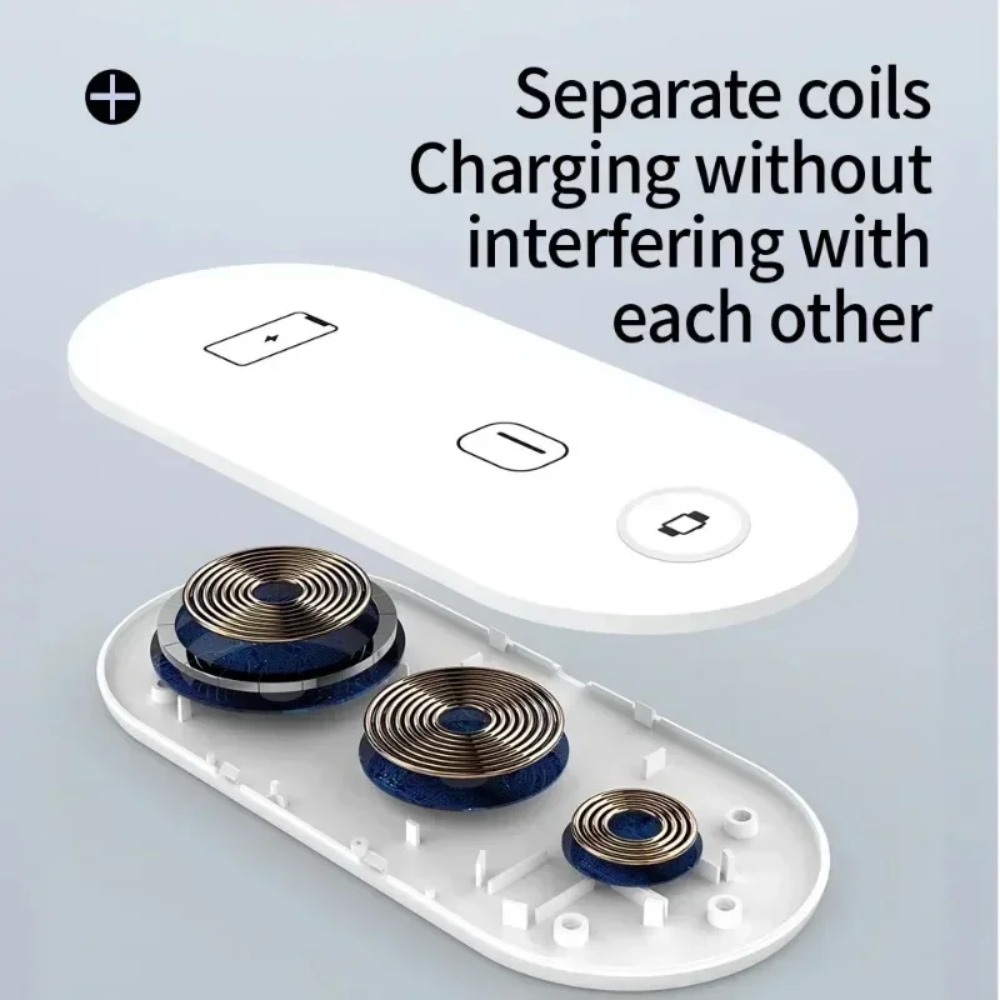 Smart Home Apple - 3-in-1 Wireless Charging Pad Fast Charger