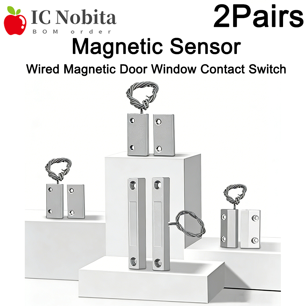 Door Window Sensor - 2Pairs MC-52 Wired Magnetic Door Window