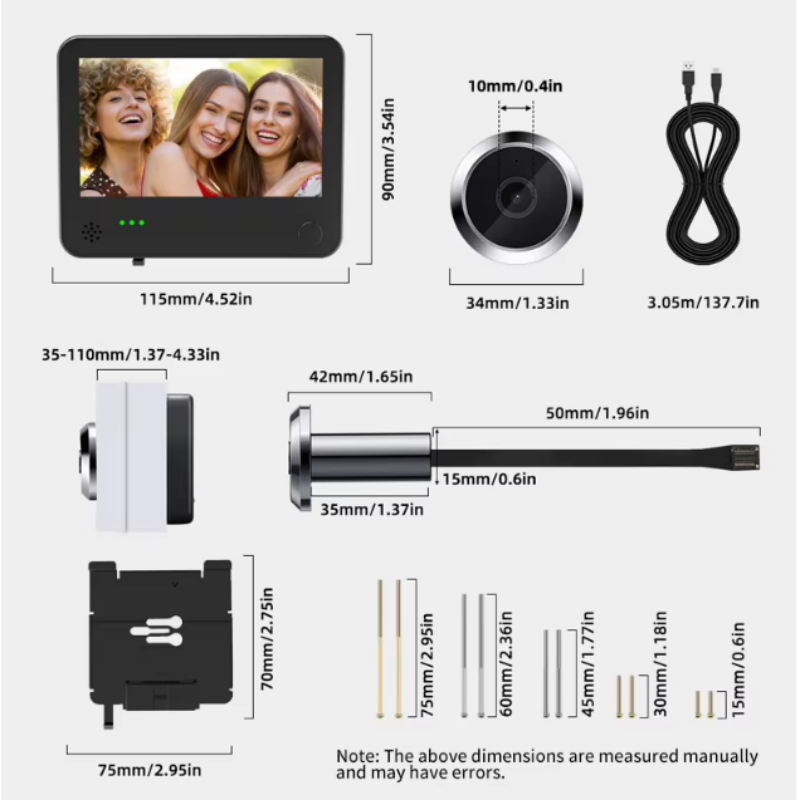 Danmini 4.3inch 2K Smart Life  - đánh giá và giá Smart Home Battery Camera