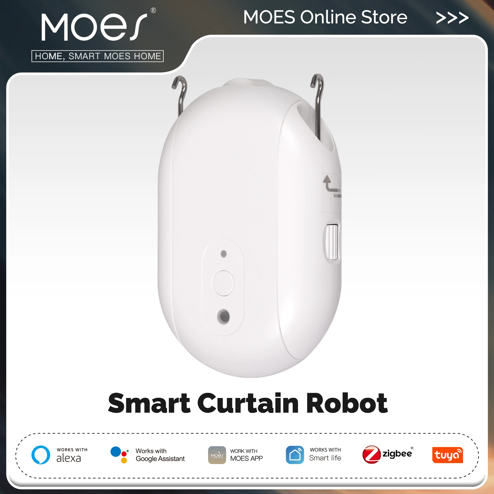 MOES Tuya ZigBee Smart Electri - đánh giá và giá Smart Curtain Robot