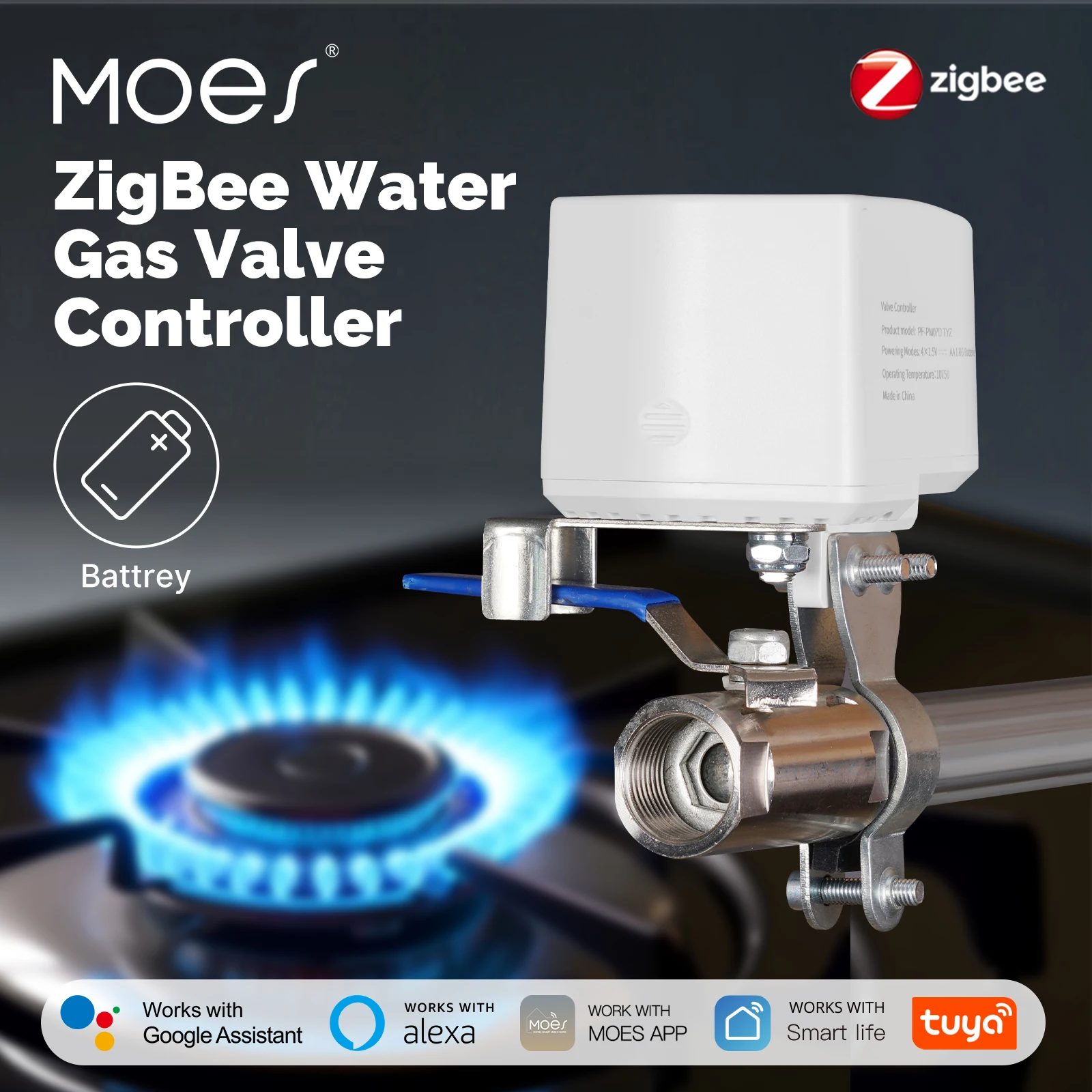 MOES Tuya ZigBee Smart Battery - đánh giá và giá Smart Curtain Robot