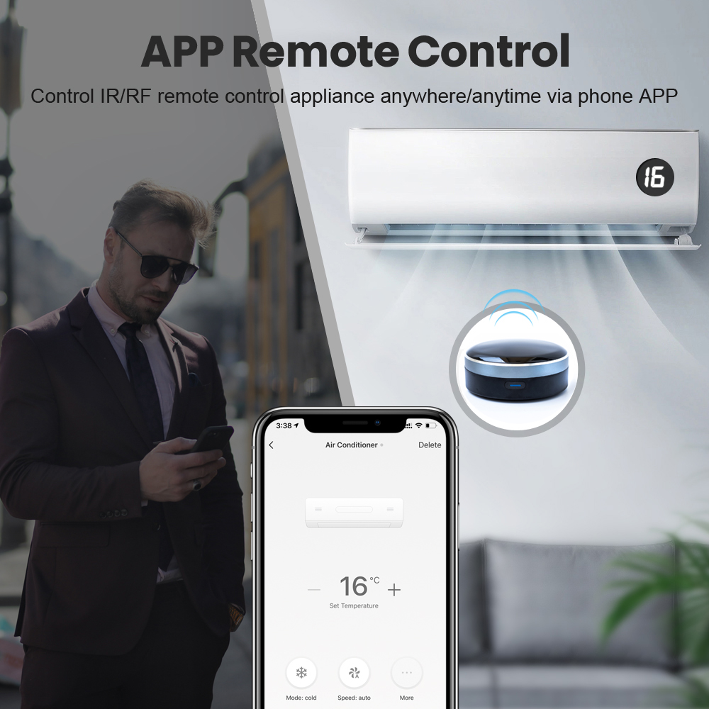 Tuya IR RF 433/315 Universal W - đánh giá và giá Smart Home Apple