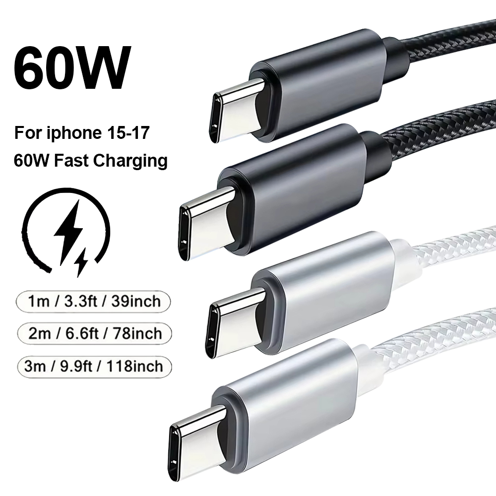 60W Braided USB C Cable 1M 2M  - đánh giá và giá Smart Home Samsung
