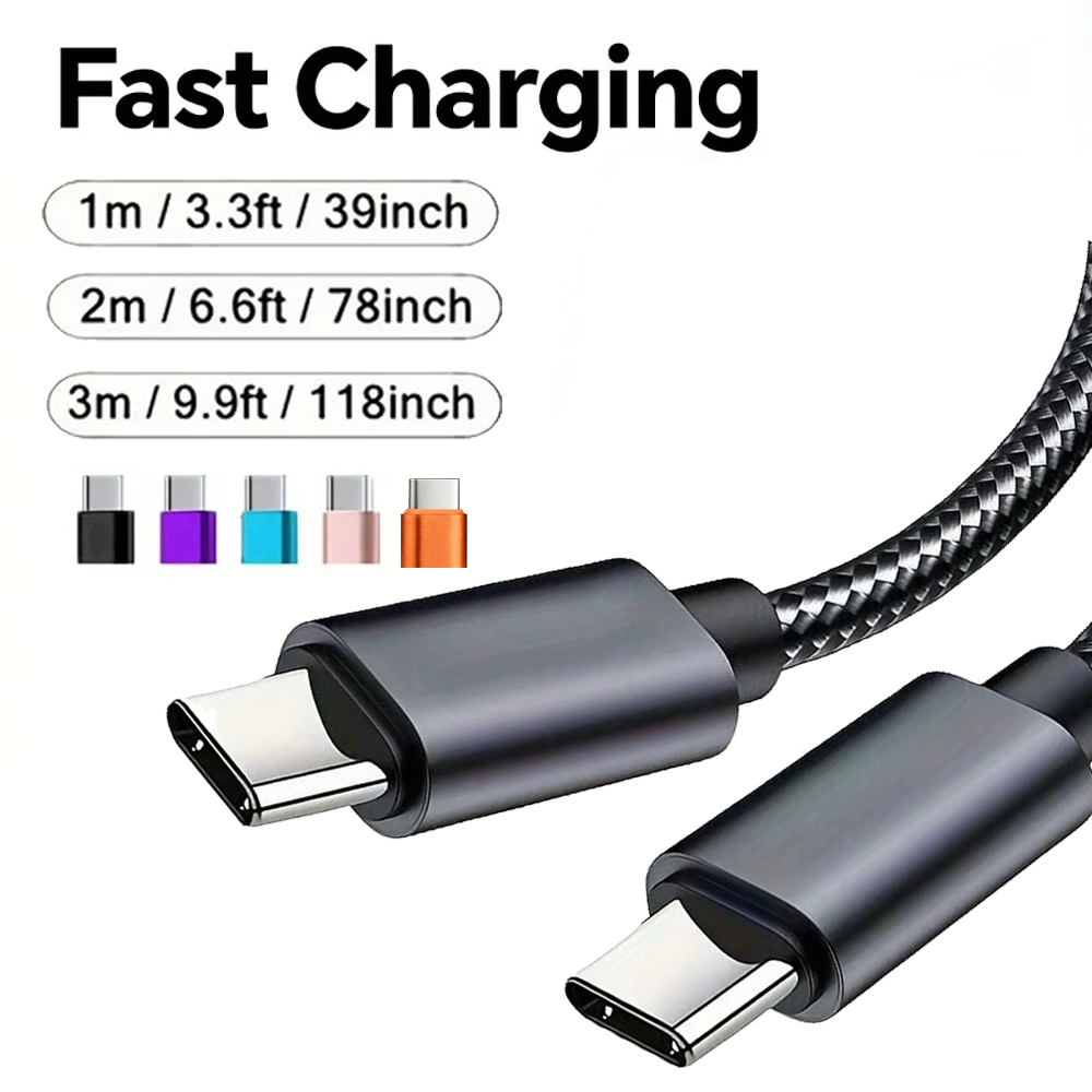 60W Braided USB C Cable 1M 2M  - đánh giá và giá Smart Home Samsung