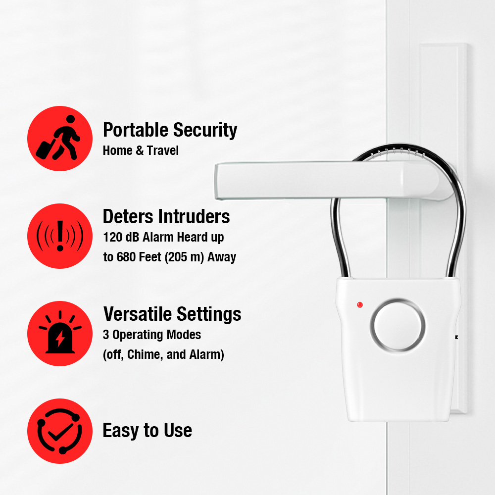 120dB Door Handle Alarm with A - đánh giá và giá Door Window Sensor
