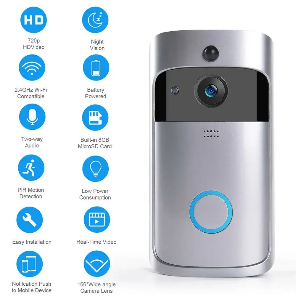 720P HD Smart Home Wireless WI - đánh giá và giá Smart Home Battery Camera