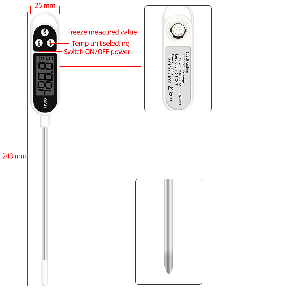 Nhiệt Kế Thực Phẩm Kỹ Thuật Số - đánh giá và giá Smart Home Utensils