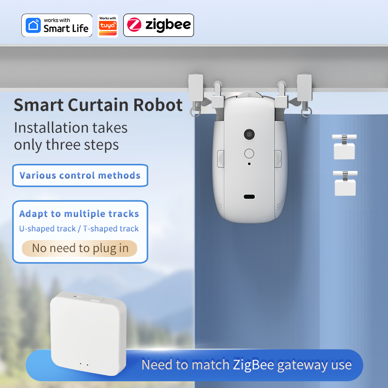 Zigbee Smart Curtain Driver Ro - đánh giá và giá Smart Curtain Robot
