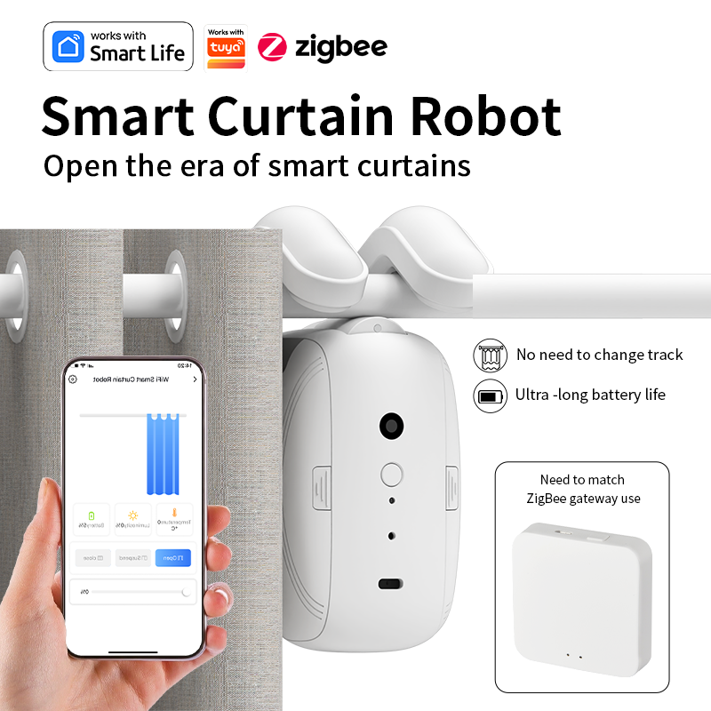 Zigbee Smart Curtain Driver Ro - đánh giá và giá Smart Curtain Robot