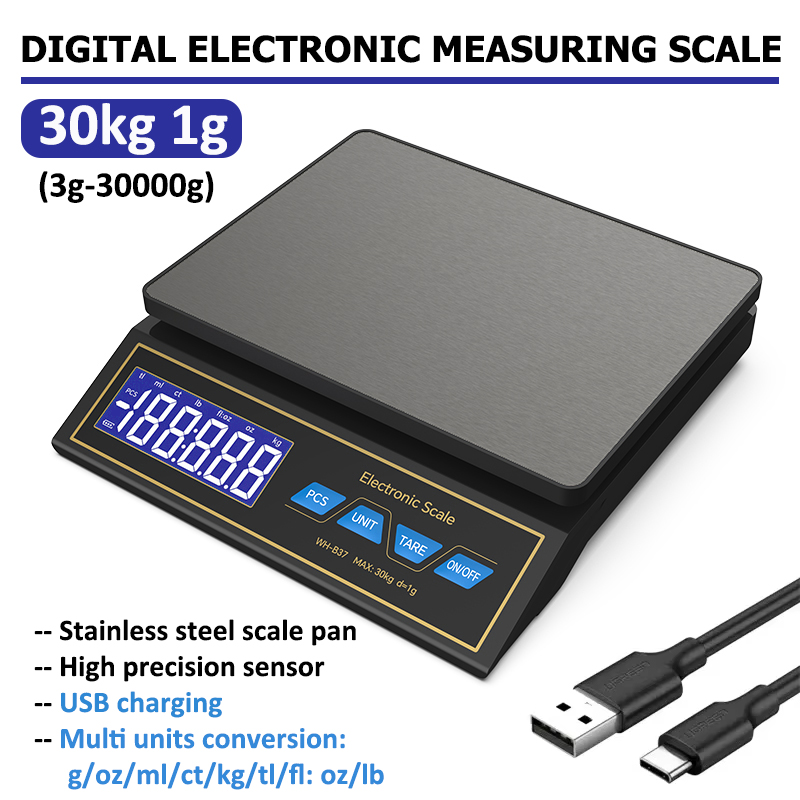 LCD Digital Kitchen Scale 30kg - đánh giá và giá Smart Home Utensils